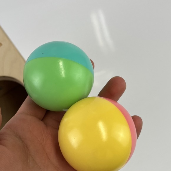 Lovevery The Babbler Slide and Seek Ball Run Drop Montessori  w/2 Balls - Picture 9 of 11